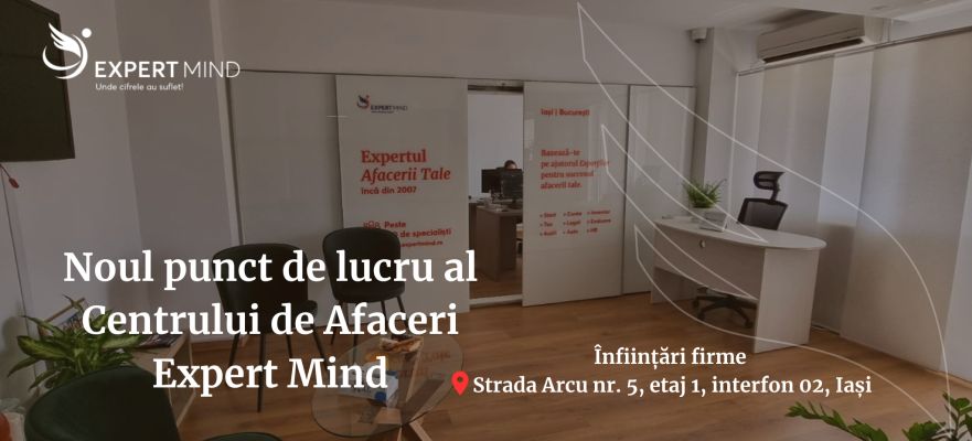 Noul punct de lucru al Centrului de Afaceri Expert Mind în Iași